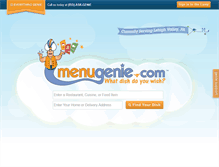 Tablet Screenshot of menugenie.com